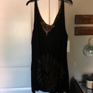 Judith & James Black and Gold Tie Dye Dress [NWOT]